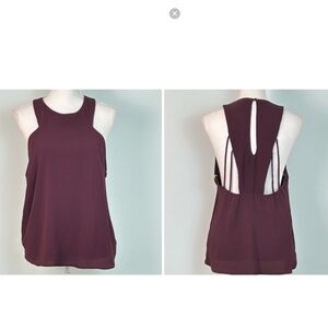 Charlotte Russe Halter Blouse with Semi-Open Back
